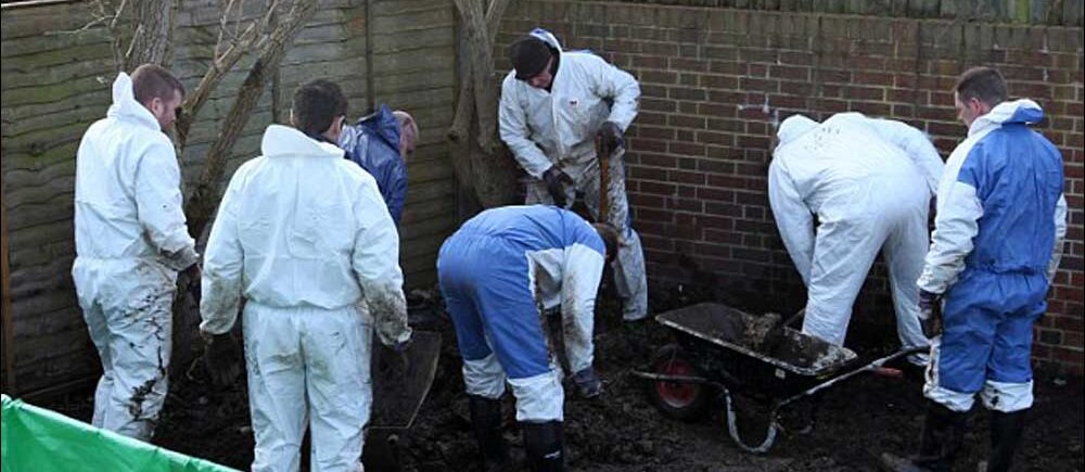 police dig up gran father's back yard